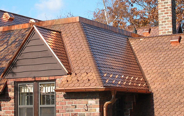 copper roofs